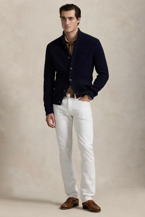 POLO RALPH LAUREN Waffle-Knit Wool-Cotton Cardigan - Dale