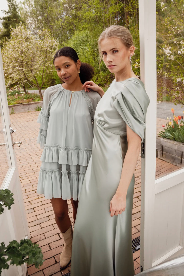 BY MALINA Louise Maxi Dress Sage - Dale