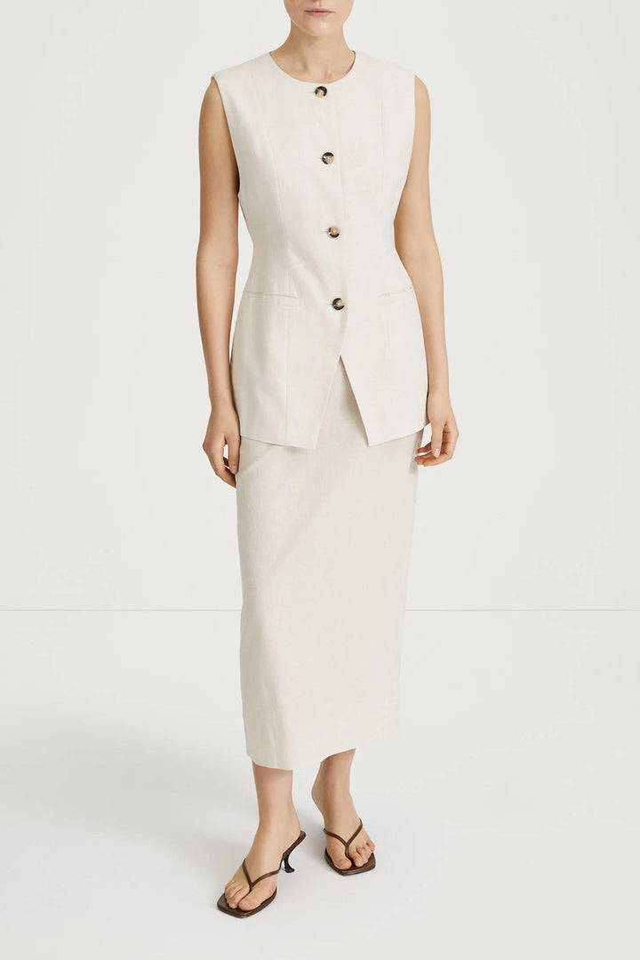 STYLEIN Sirella Vest Raw Linen - Dale