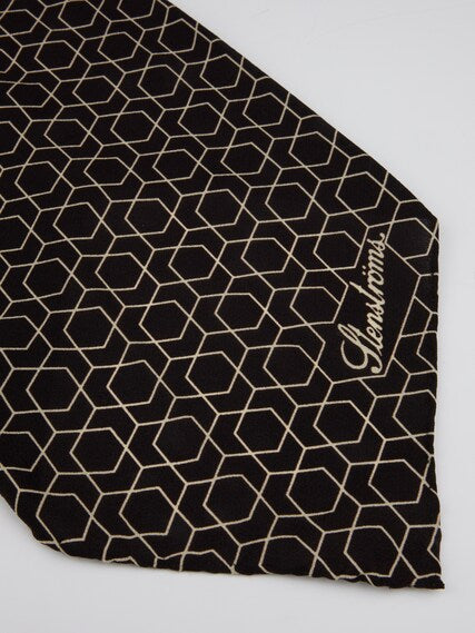 STENSTRÖMS PRINTED SILK ASCOT BROWN - Dale