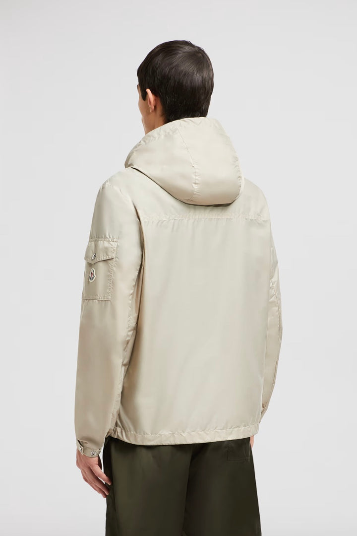 MONCLER Etiache Hooded Rain Jacket Beige - Dale