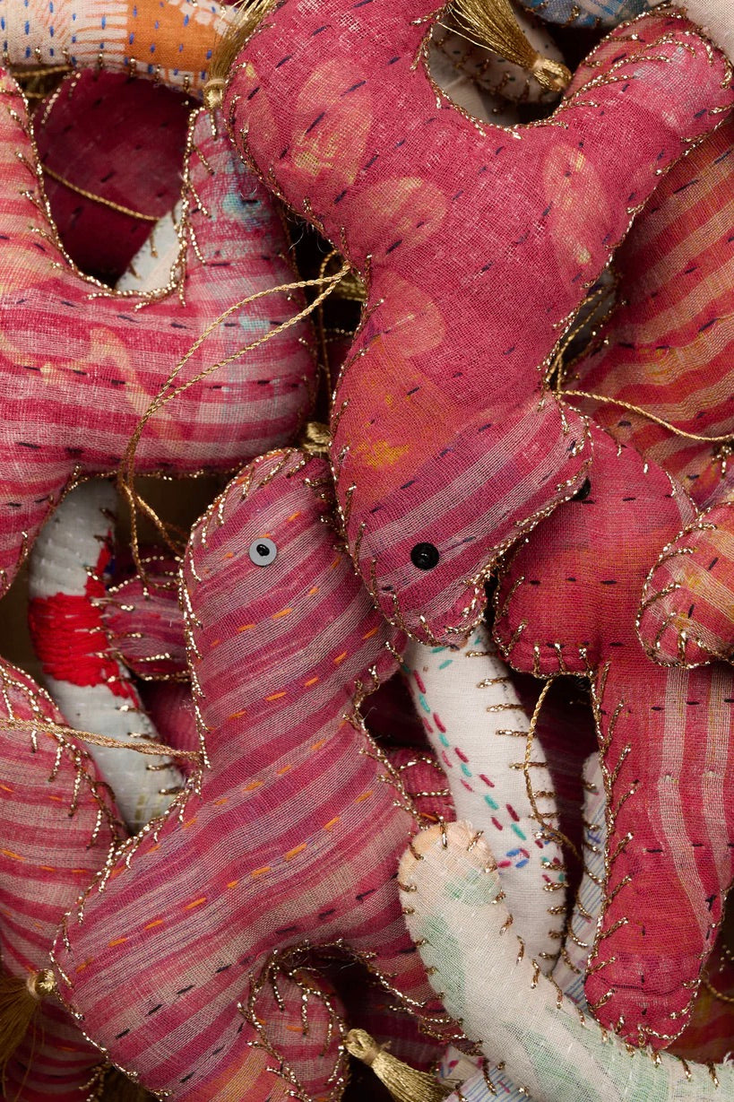 SISSEL EDELBO Rocking Kantha Horse Ornament Buraq Pink - Dale