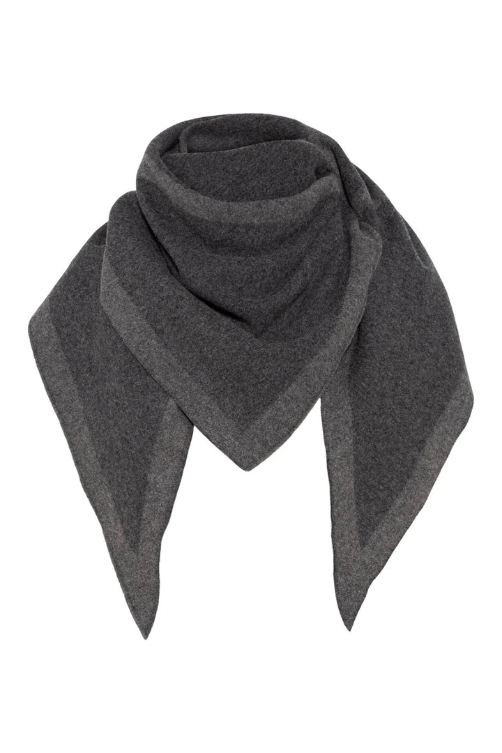 ENVELOPE 1976 Triangle Scarf Merino Volcano/Dark Grey - Dale