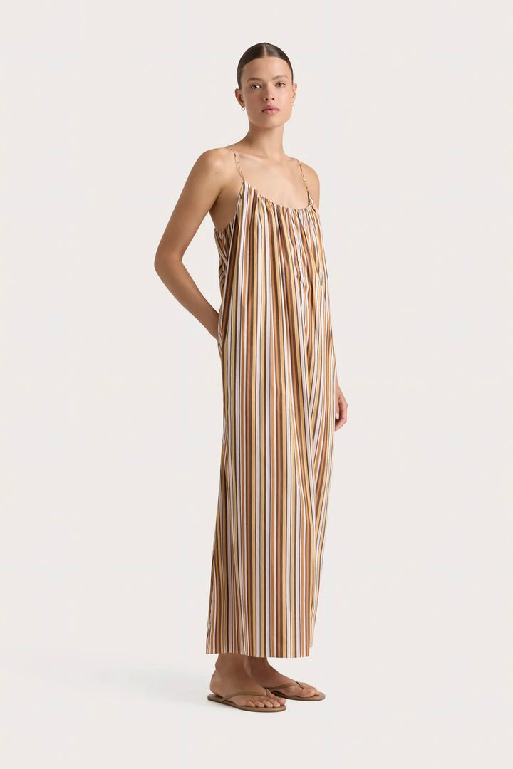 FAITHFULL THE BRAND En Vau Maxi Dress Terracotta - Dale