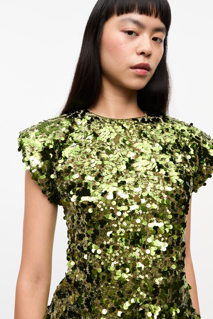 GANNI Velvet Sequins Blouse - Dale