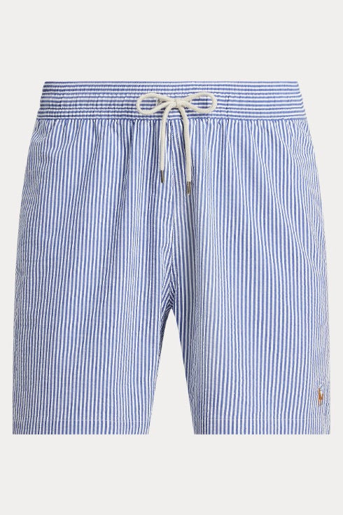 POLO RALPH LAUREN Traveller Swimming Trunk Cruise Royal Seersucker - Dale