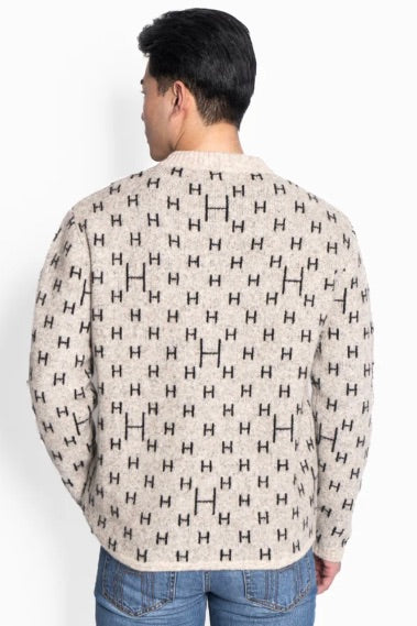 HEST Frank Sweater Grey Melange - Dale