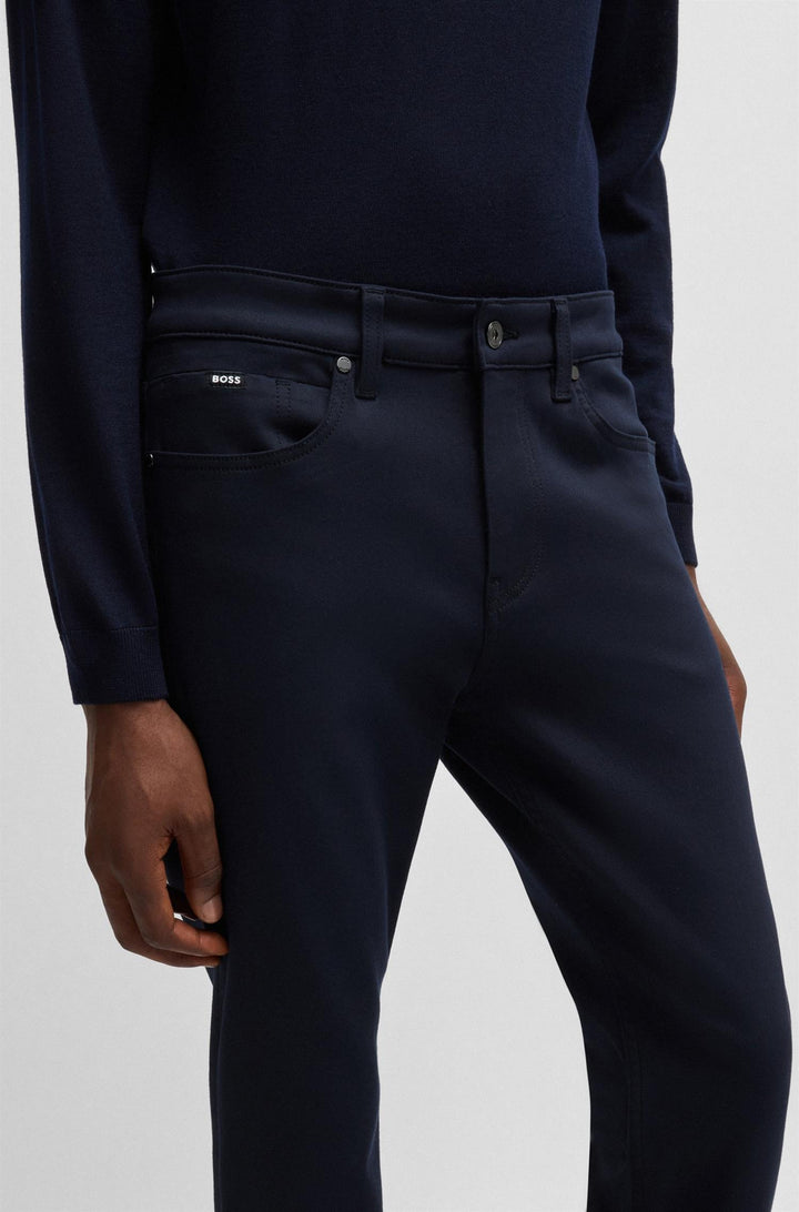 BOSS Delaware Performance Stretch Dark Blue - Dale