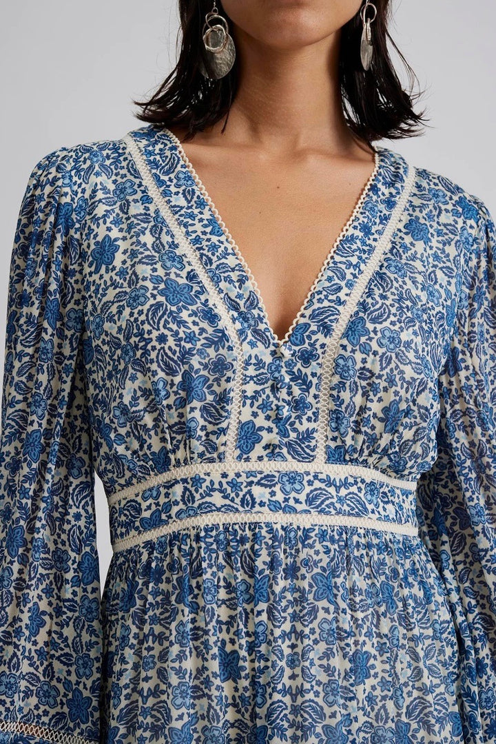BY MALINA Ariella Printed Ruffled mini dress - Dale