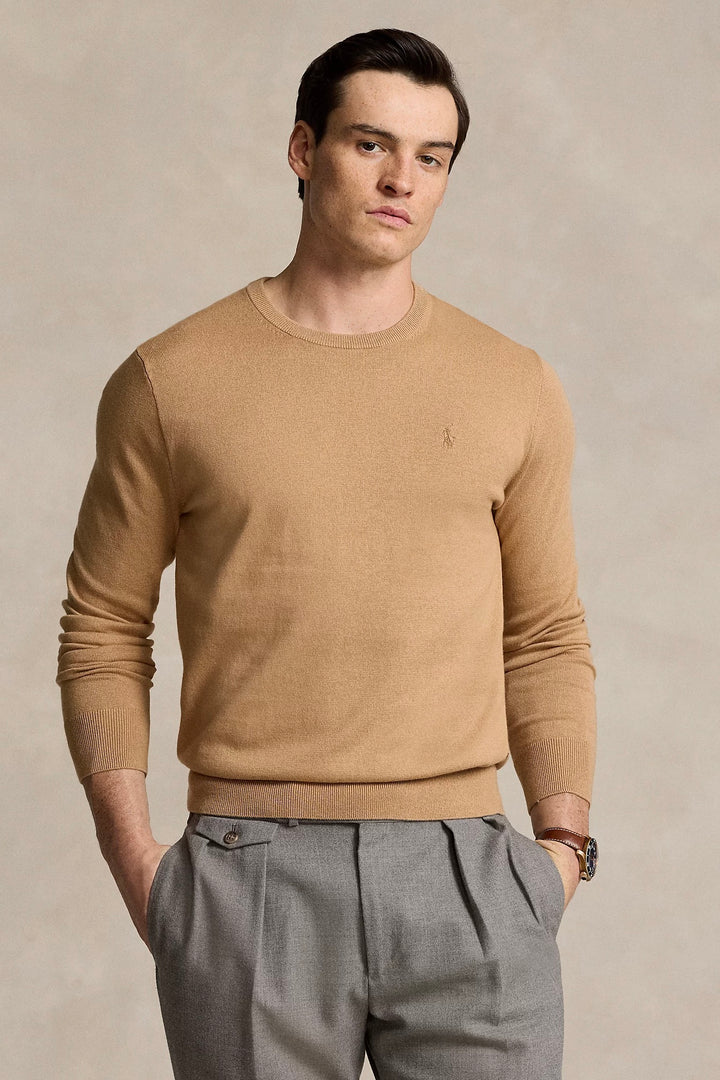 POLO RALPH LAUREN Cotton-Cashmere Crewneck Jumper Tan - Dale
