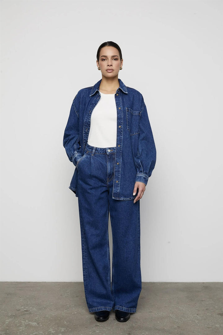 CAMILLA PIHL DENIM Joshua Washed Dark Blue - Dale