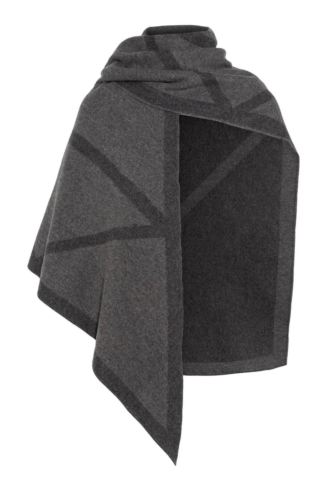 ENVELOPE 1976 Triangle Scarf Merino Volcano/Dark Grey - Dale