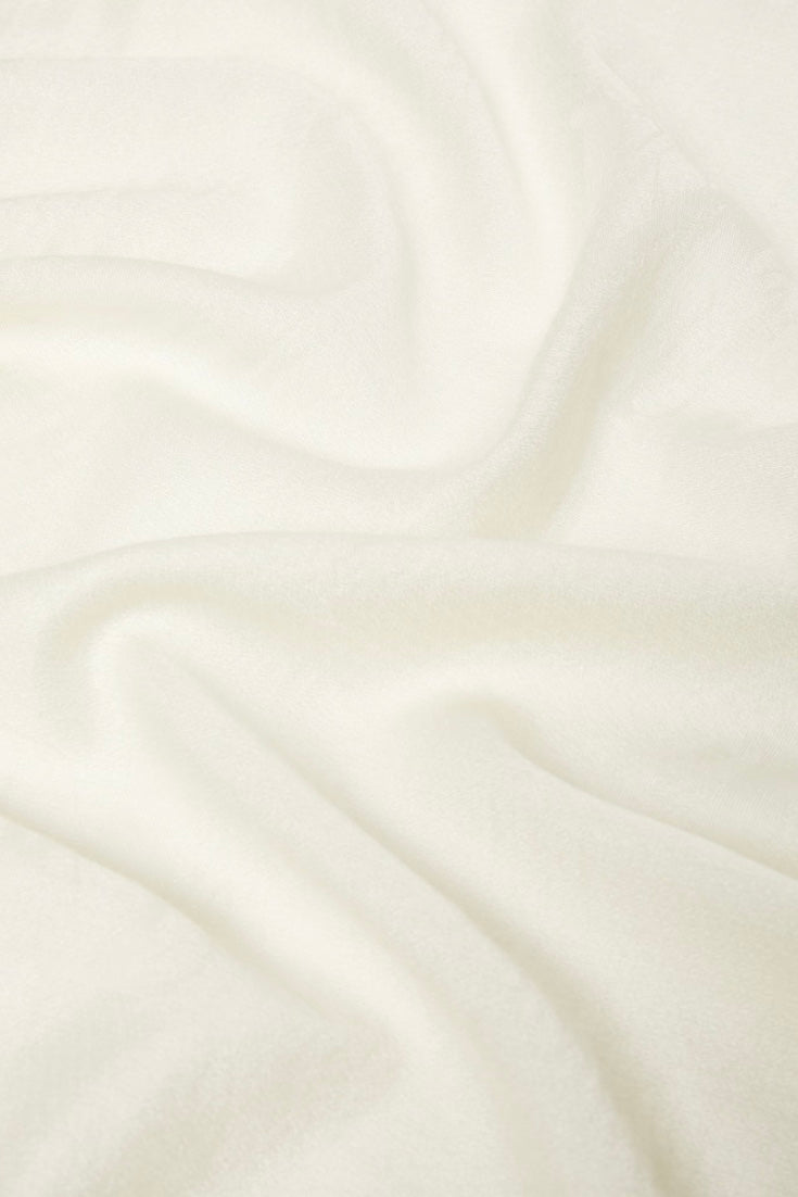 MAX MARA Curvone Jacquard-knit Wool and Silk Scarf Ivory - Dale