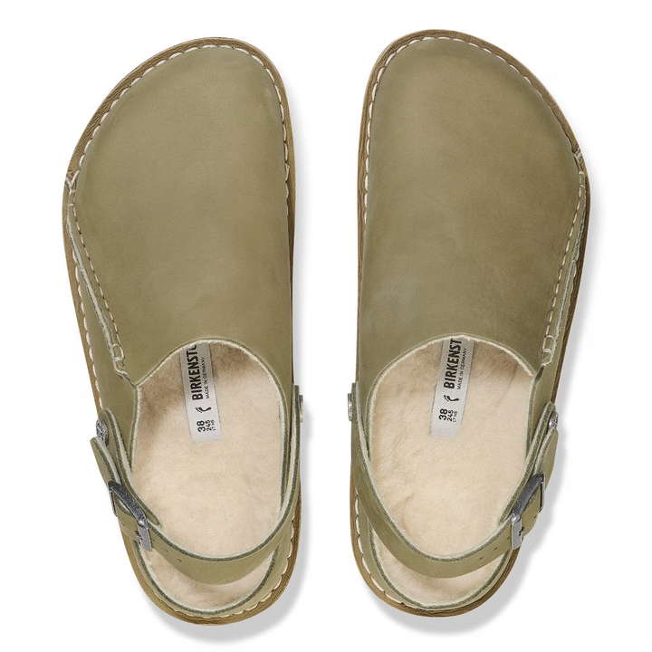 BIRKENSTOCK Lutry Premium Nubuck Leather Taupe - Dale