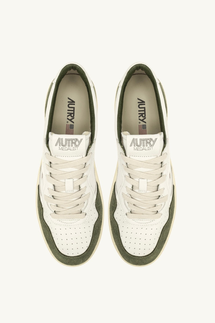 AUTRY Medalist Low Sneakers White/Military - Dale