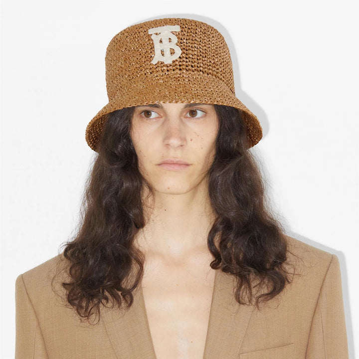 BURBERRY TB Raffia Bucket Hat - Dale