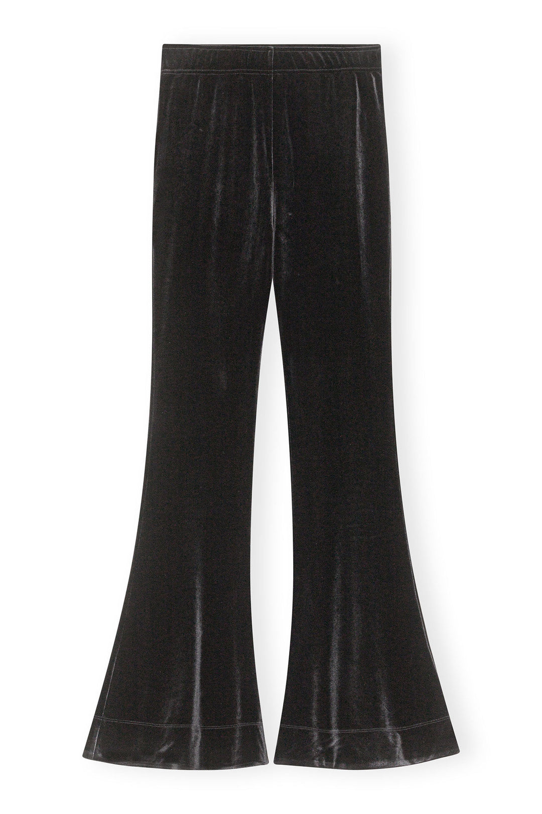 GANNI Velvet Jersey Flared Pants - Dale