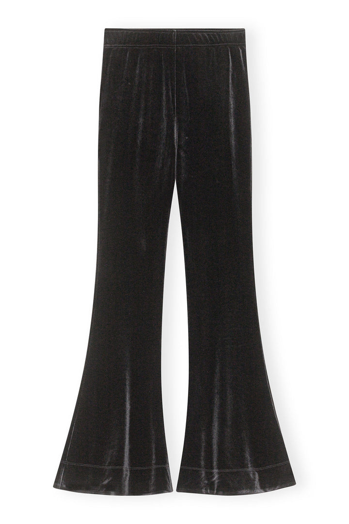 GANNI Velvet Jersey Flared Pants - Dale