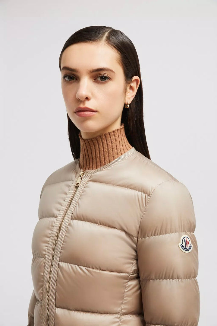 MONCLER Laurine Short Down Jacket Stone - Dale