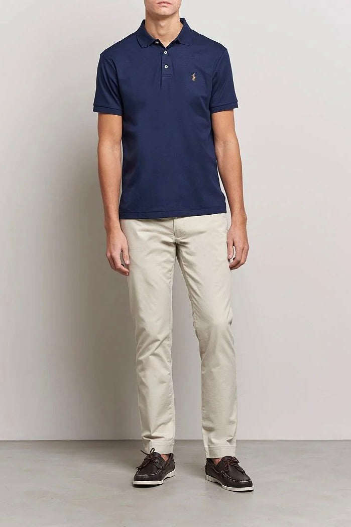 POLO RALPH LAUREN SLIM FIT PIMA POLO REFINED NAVY - Dale