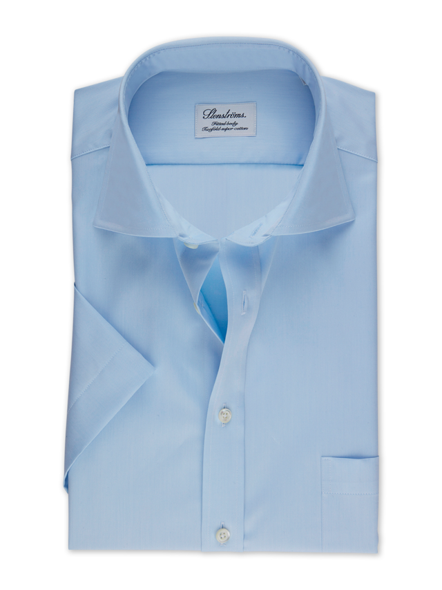 STENSTRÖMS Fitted Body C93, Short Sleeve Light Blue - Dale