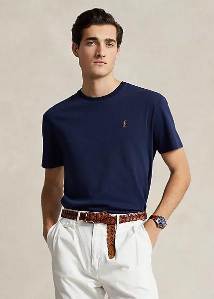 POLO RALPH LAUREN Custom Slim Fit Soft Cotton T-Shirt Refined Navy - Dale