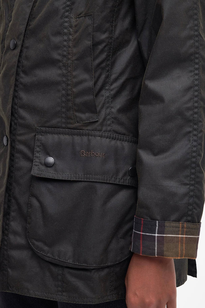 BARBOUR Classic Beadnell Wax Jacket Olive - Dale