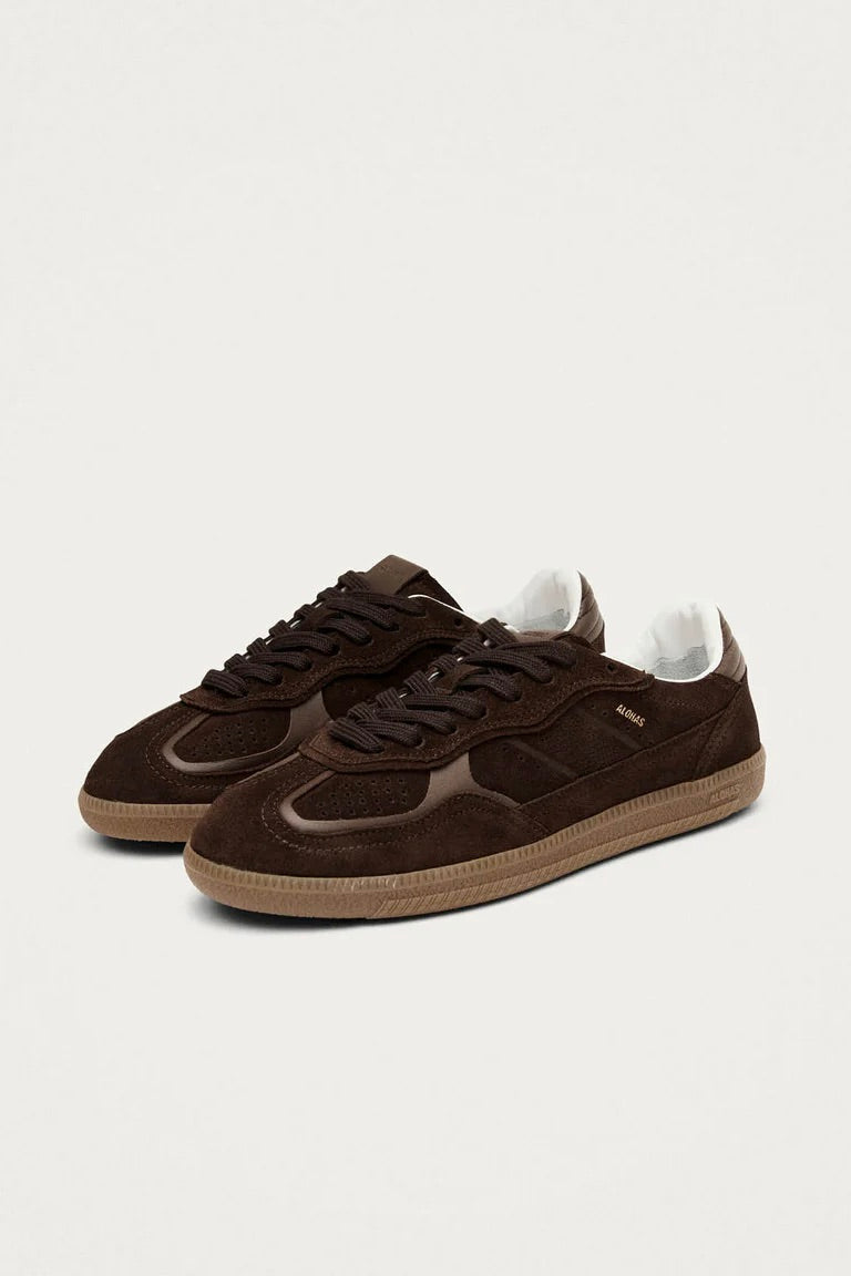 ALOHAS Tb.490 Rife Chocolate Brown Leather Sneakers - Dale
