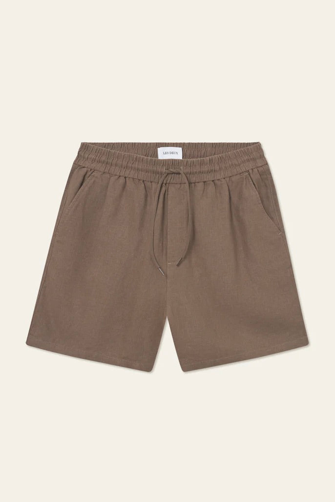 LES DEUX Otto Linen Shorts Cub - Dale