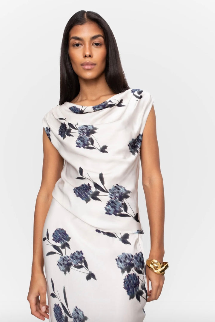 CAMILLA PIHL Haidi Top Cream Hydra Print - Dale
