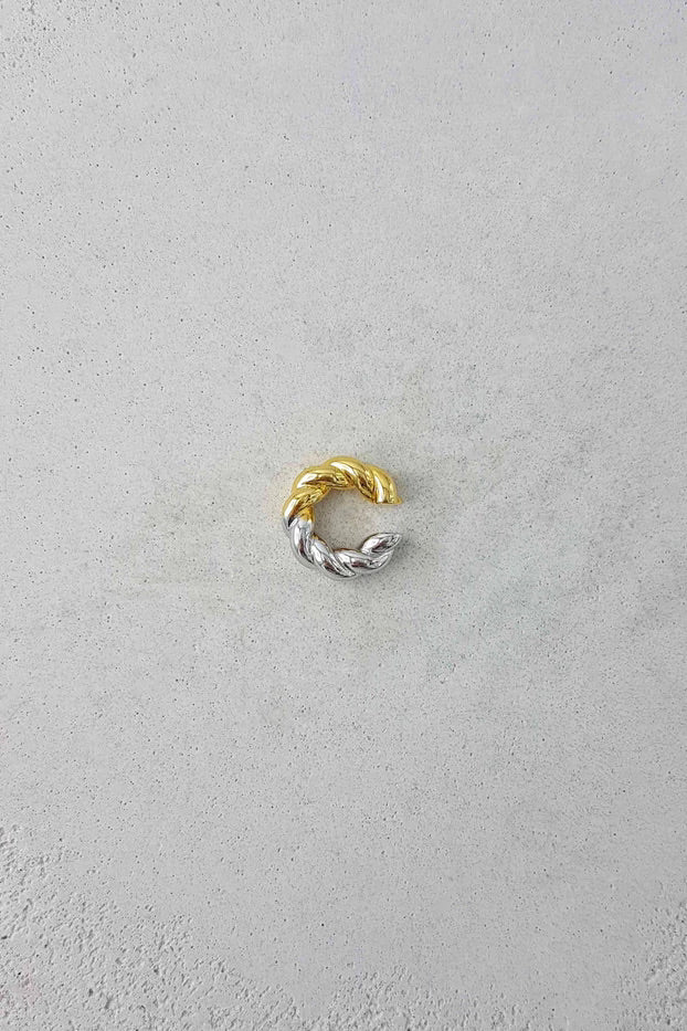 ROMANIN JEWELLERY Impasto single Ear cuff 20mm - Dale
