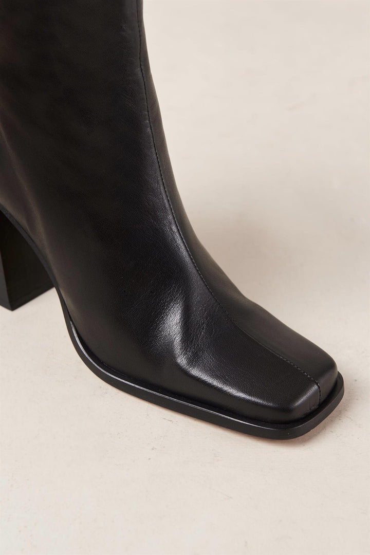 ALOHAS South Black Leather Ankle Boot - Dale