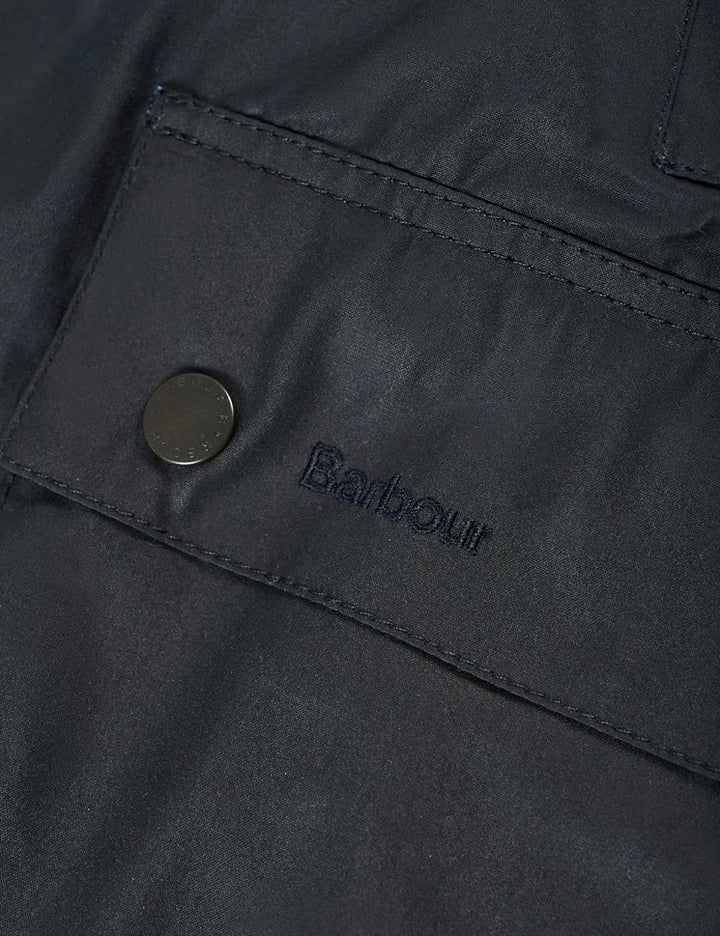 BARBOUR Ashby Waxed Jacket Navy - Dale