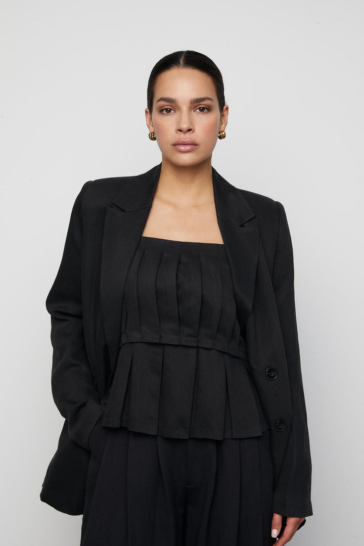 CAMILLA PIHL Malou Top Soft Black - Dale
