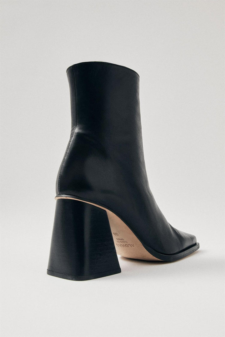 ALOHAS South Black Leather Ankle Boot - Dale