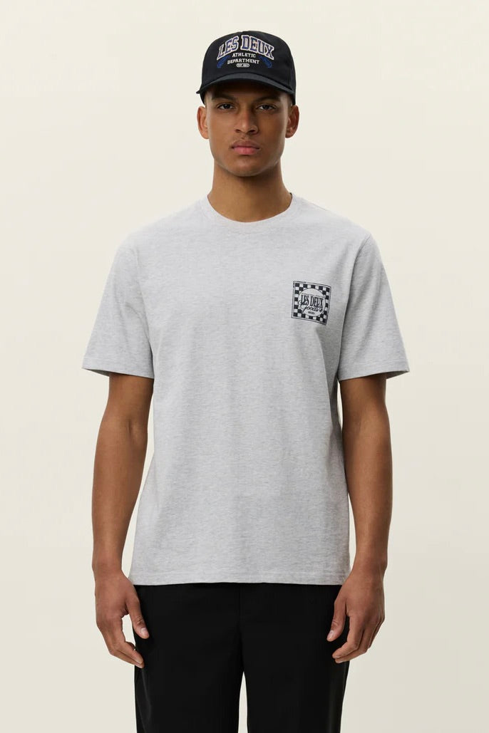 LES DEUX Goods T-Shirt Snow Melange - Dale