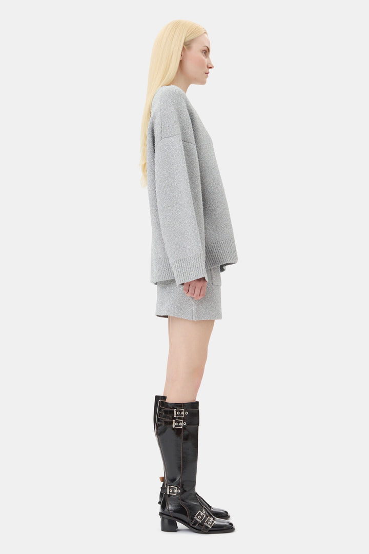 GANNI Sparkle Doubleface O-Neck - Dale