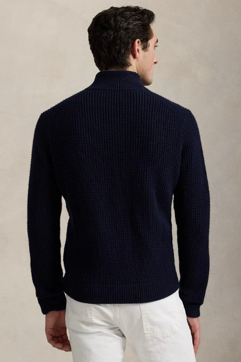 POLO RALPH LAUREN Waffle-Knit Wool-Cotton Cardigan - Dale