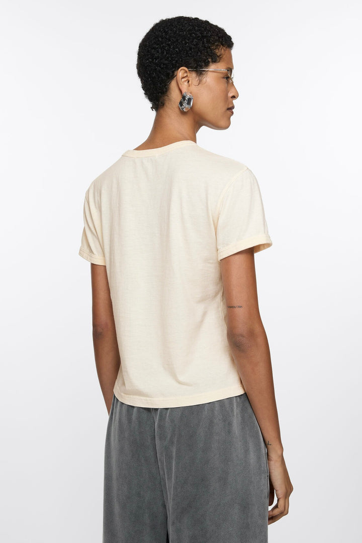 ACNE STUDIOS Logo T-Shirt Pearl Grey - Dale