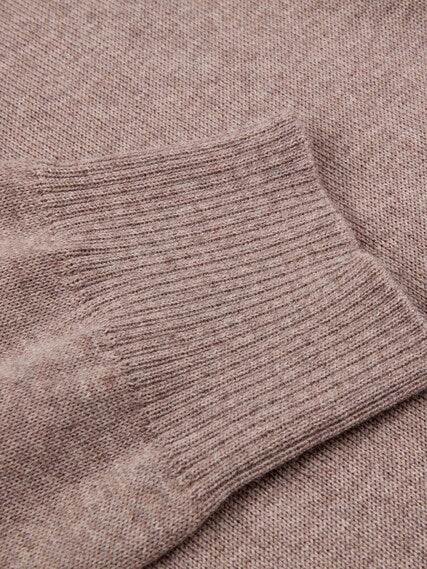 STENSTRÖMS Knitted Half Zip Merino Wool Light Brown - Dale