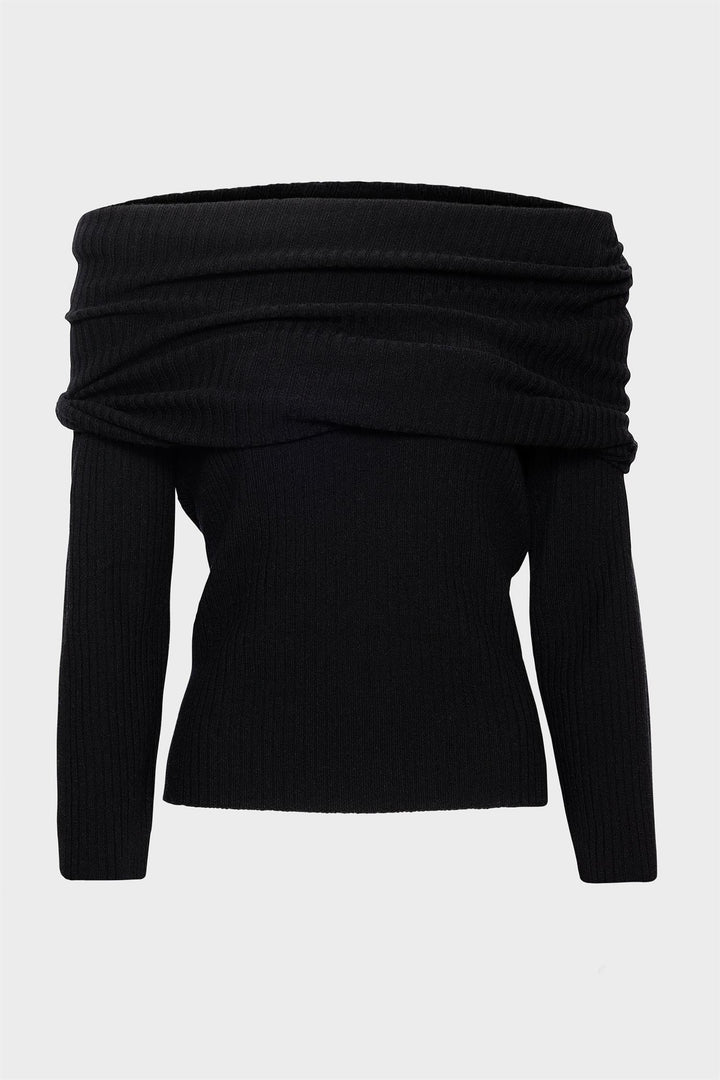 CHRISTIAN AKS Talina Merino Top Black - Dale