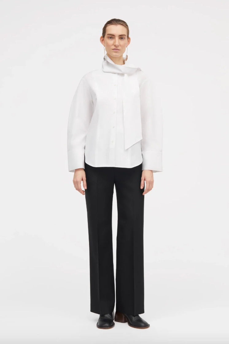 MKDT. (Mark Tan) Shaquana Poplin Shirt White - Dale