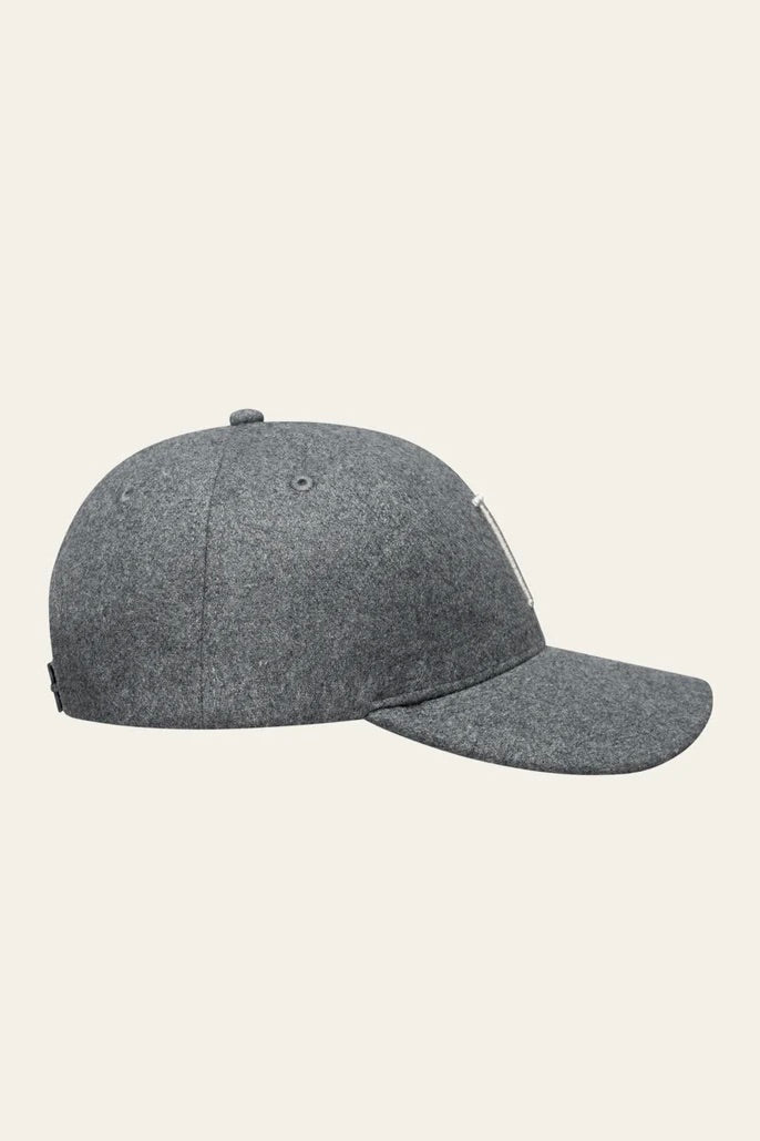 LES DEUX Encore Wool Baseball Cap Light Grey Melange - Dale