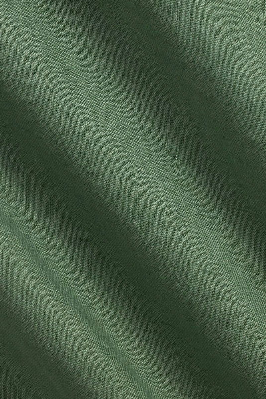 POLO RALPH LAUREN Slim Fit Linen Shirt Fatigue Green - Dale