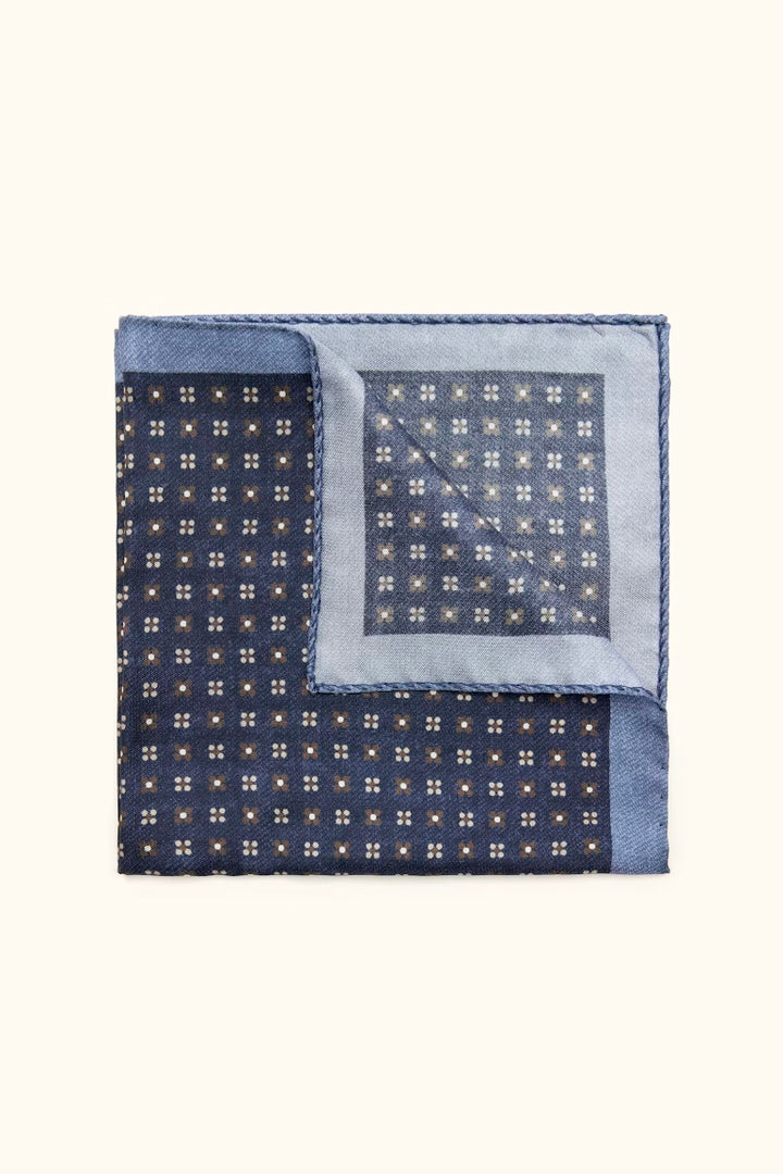 OSCAR JACOBSON Silk Handkerchief Navy - Dale