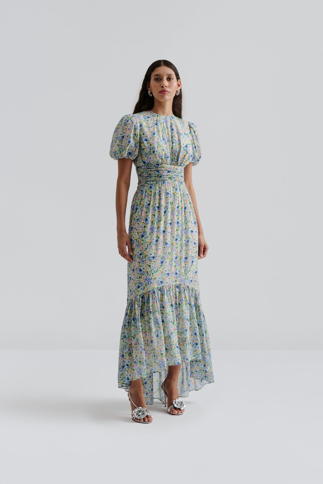 BY MALINA Beatrice Short Sleeve Maxi Dress - Dale