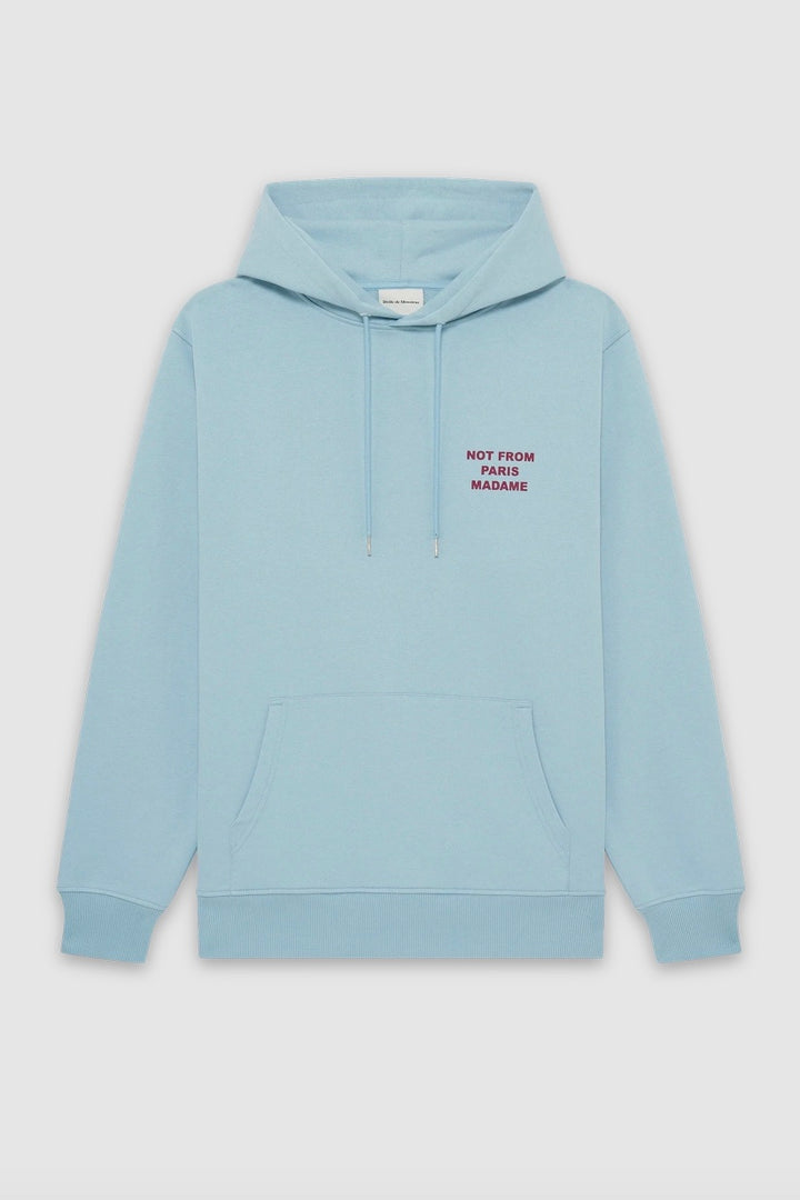 Drôle de Monsieur Le Hoodie Slogan Light Blue - Dale
