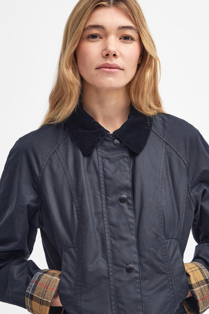 BARBOUR Beadnell Wax Jacket Navy - Dale