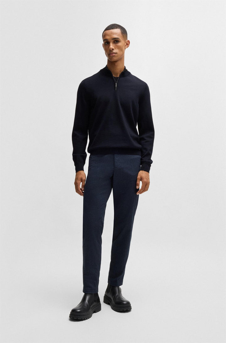 BOSS Ebenji Half Zip Dark Blue - Dale