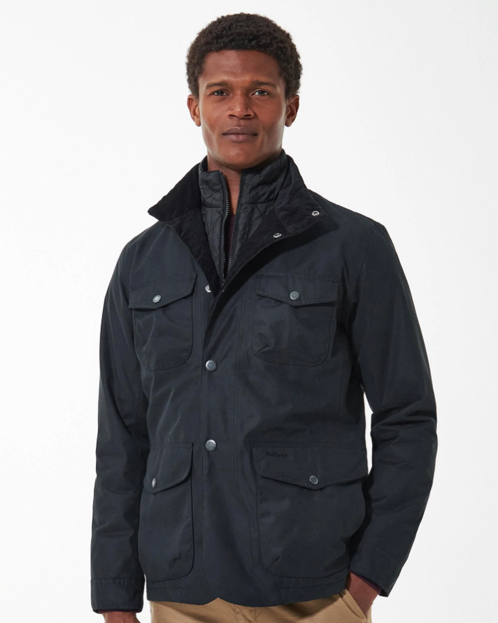 BARBOUR Ogston Wax Jacket Black - Dale
